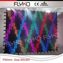 P9 освещение концертных сцен фон гибкий светодиодный видеоэкран 3x4 м