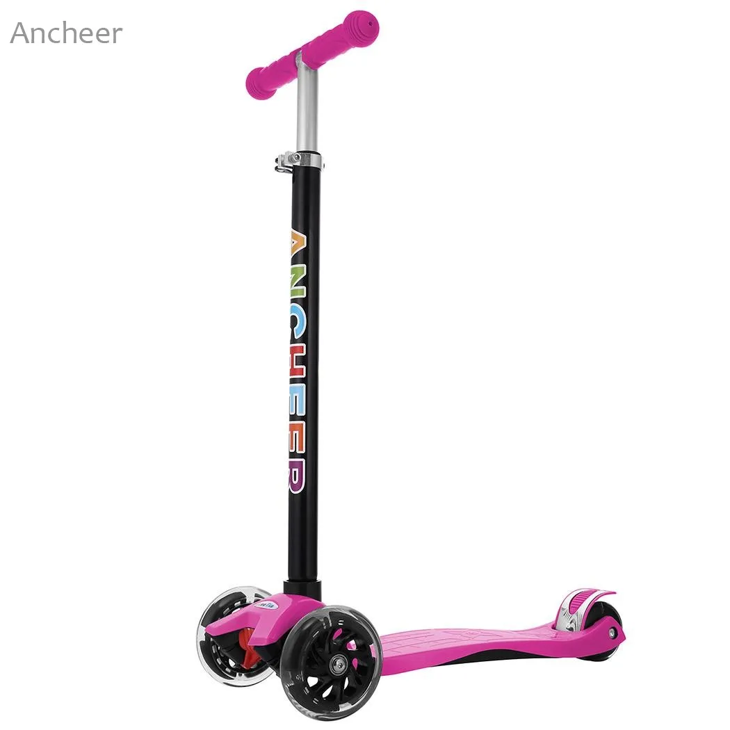 2019 New Aluminum Alloy Kick Scooter 3 wheel Kid Scooters T Style Handle Bar Scooter Best Gift Bike for Children Kids Boys Girls
