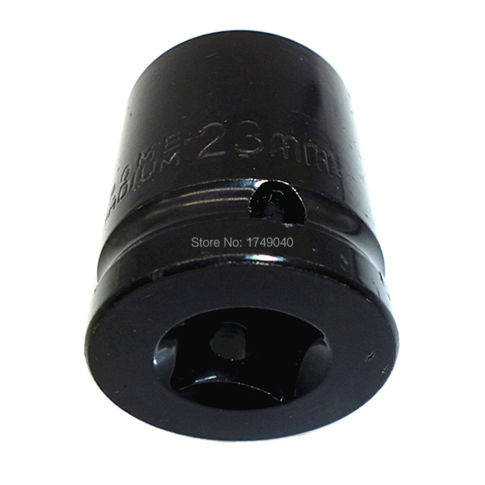 Impact Socket 1/2 Inch Square Drive 6 Point 23mm Metric Shallow Socket