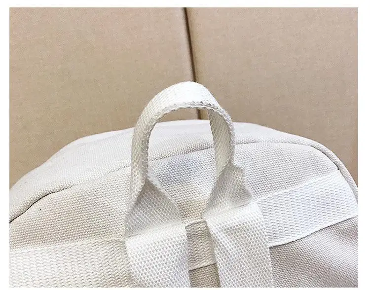 Frog mochila de lona das meninas, estéreo,