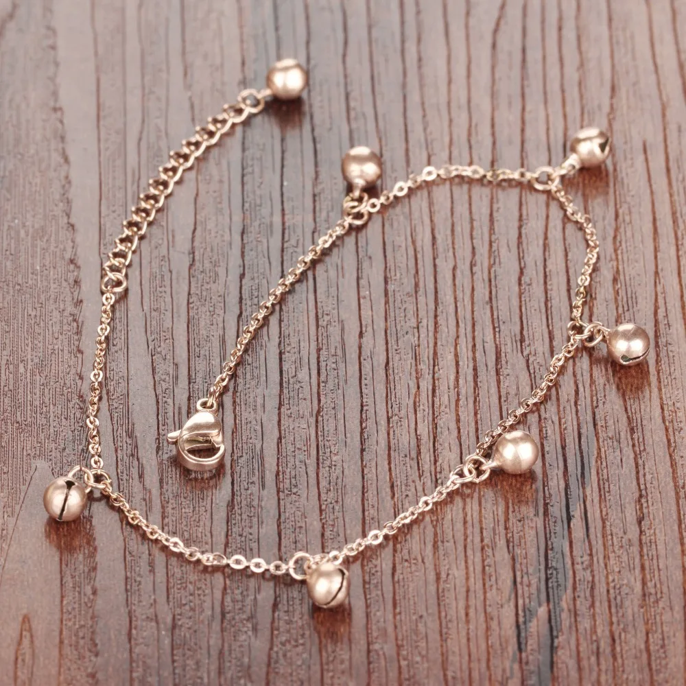 

Anklets Chain Bells Sound Bracelets Jewelry Tassel Anklets Stainless Steel Ankle Chain Jewelry Beach Anklet