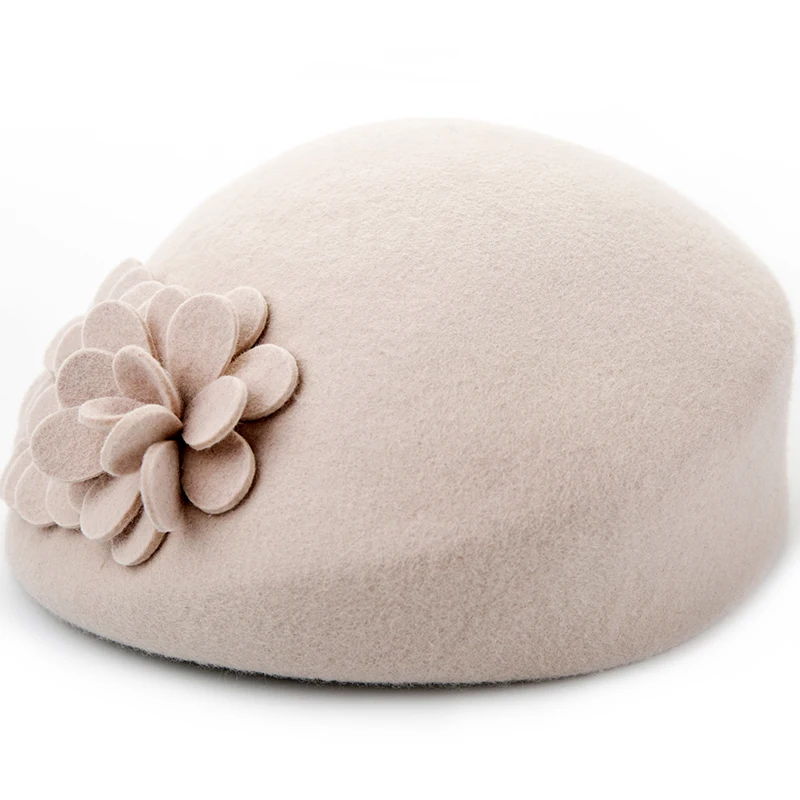 Дамский берет, шапки для осени и зимы, Женская плоская шапка французского художника, уникальный дизайн, элегантная шерстяная фетровая шапка, женские береты
