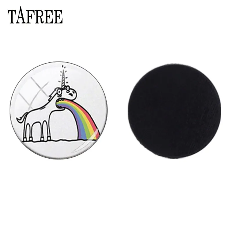 

TAFREE Animal Cat Dog Fish Birds Silhouette Glass Picture Bead Machines Fridge Magnet Magnetic Sticker Jewelry Findings T214