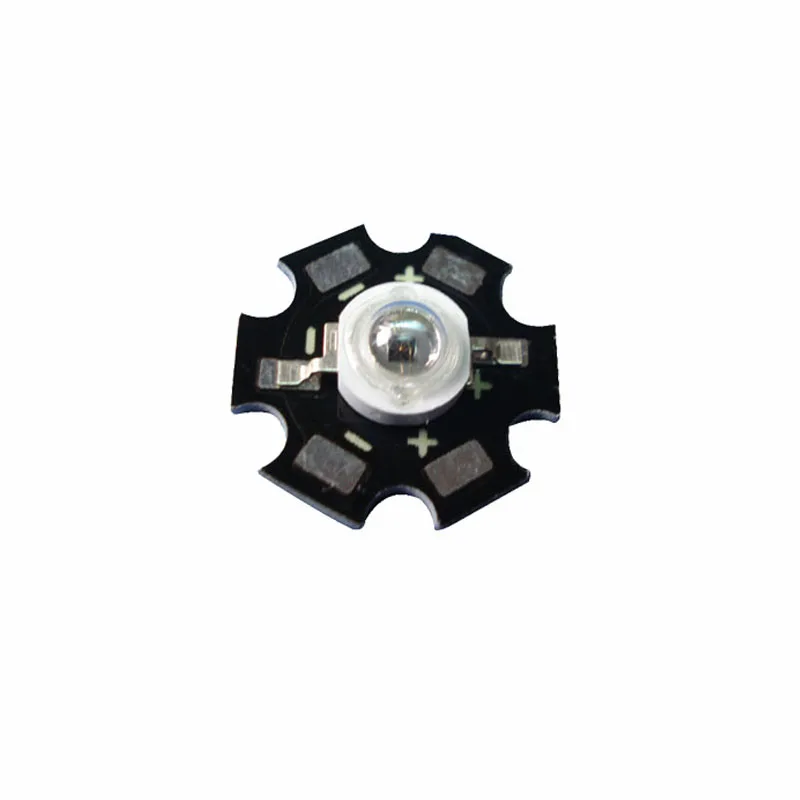 

100X best quality 3W 850nm infrared IR high power led light beads with heat sink free shipping