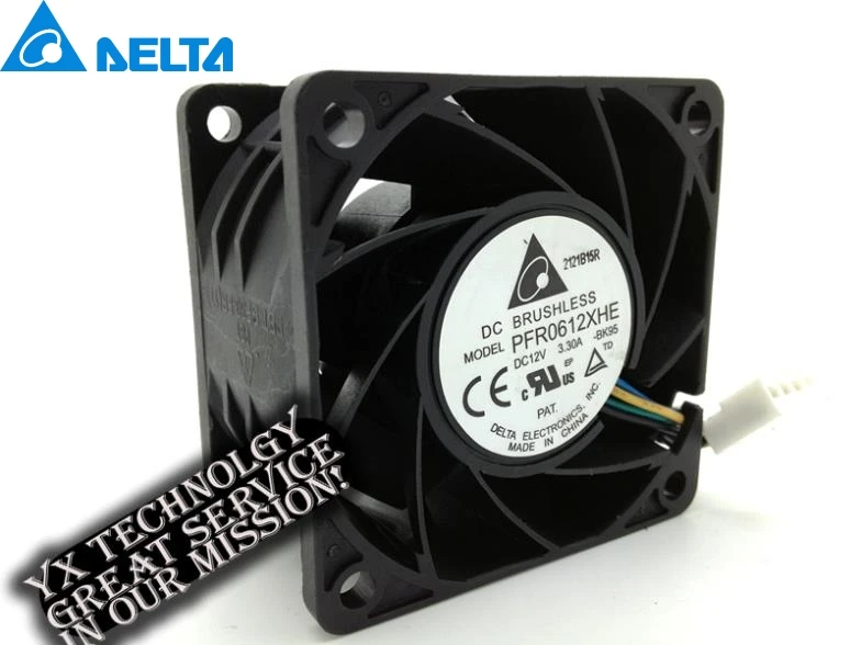 Delta New 6038 6cm Violent Winds Of The Super Fans Support PWM 3 3A 12V 