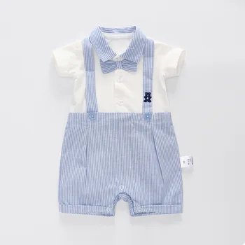 

Boy Costume Gentleman Baby Jumpsuit Summer New 2019 Baby Rompers