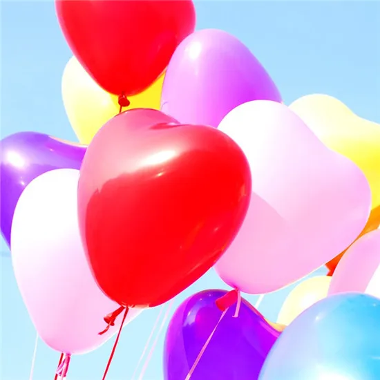 Multicolor 10 шт./лот 10 дюймов романтическая любовь сердце латекс Шарики надувные Свадебная вечеринка украшения Воздушные шары Happy День рождения поставки - Цвет: Multicolor