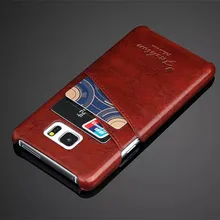 Модный деловой кожаный чехол для samsung galaxy Note 5 N9200, кожаный чехол-кобура, держатель для карт, задняя крышка для телефона