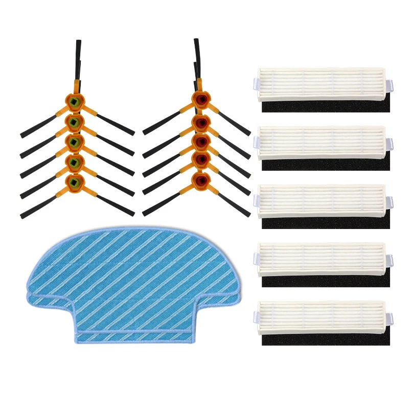 

Hot sale Mop Cloth Filter Sponge Side Brushes Set For Ecovacs Slim Da60 Ecovacs Deebot Slim