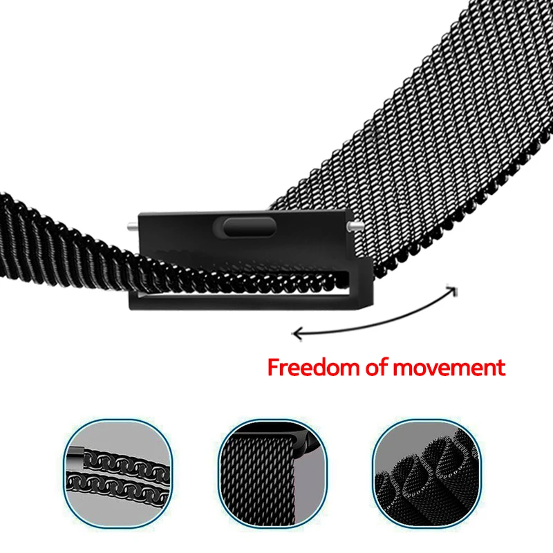 Laforuta Milanese Loop для Suunto 3 Fitnes ремешок мужчин и женщин 20 мм быстросъемный браслет Suunto3