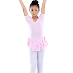 Малыш От 2 до 14 лет юбка-пачка трико мягкие платья для маленьких девочек гимнастика, танцы платье