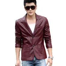 Мужская кожаная куртка большого размера, новинка, кожаная куртка, Мужская короткая приталенная кожаная одежда для мотоцикла на весну и осень, мужская одежда OAIRED