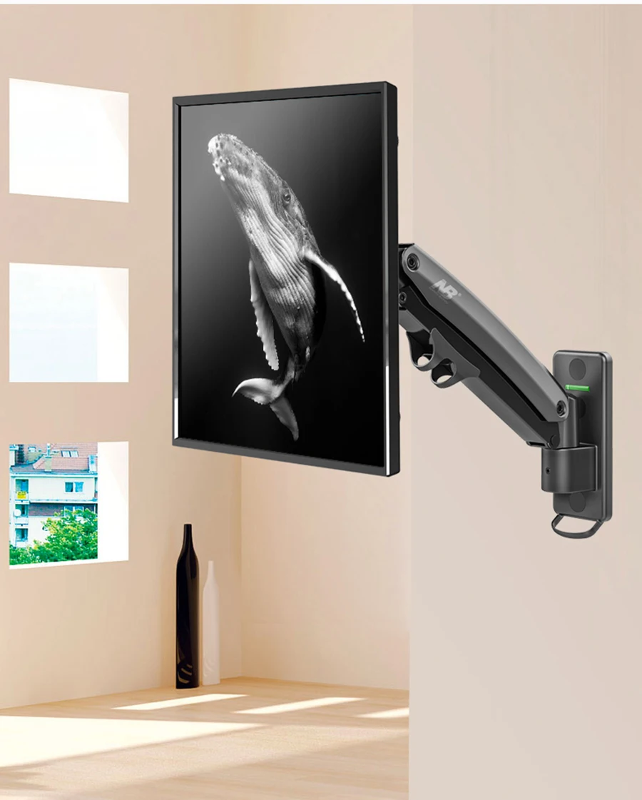 Suporte de Montagem na Parede Novo Alumínio Movimento Completo 27-45 Polegada tv Gás Mola Braço Carga 3-13kgs Max. Vesa 200x200mm 2020 nb F425 - Image 4