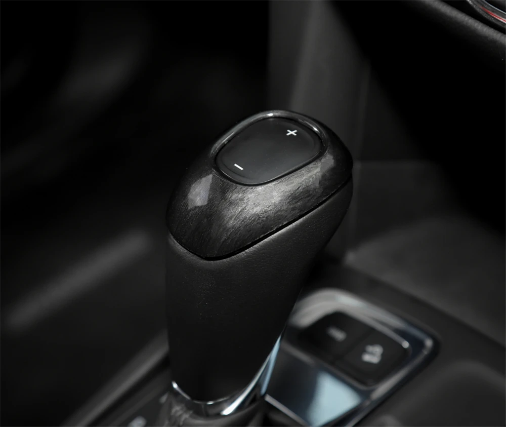 Calcomanías decorativas de fibra de carbono con palanca de engranaje y lentejuelas para Chevrolet Equinox 2017 + molduras de piezas interiores