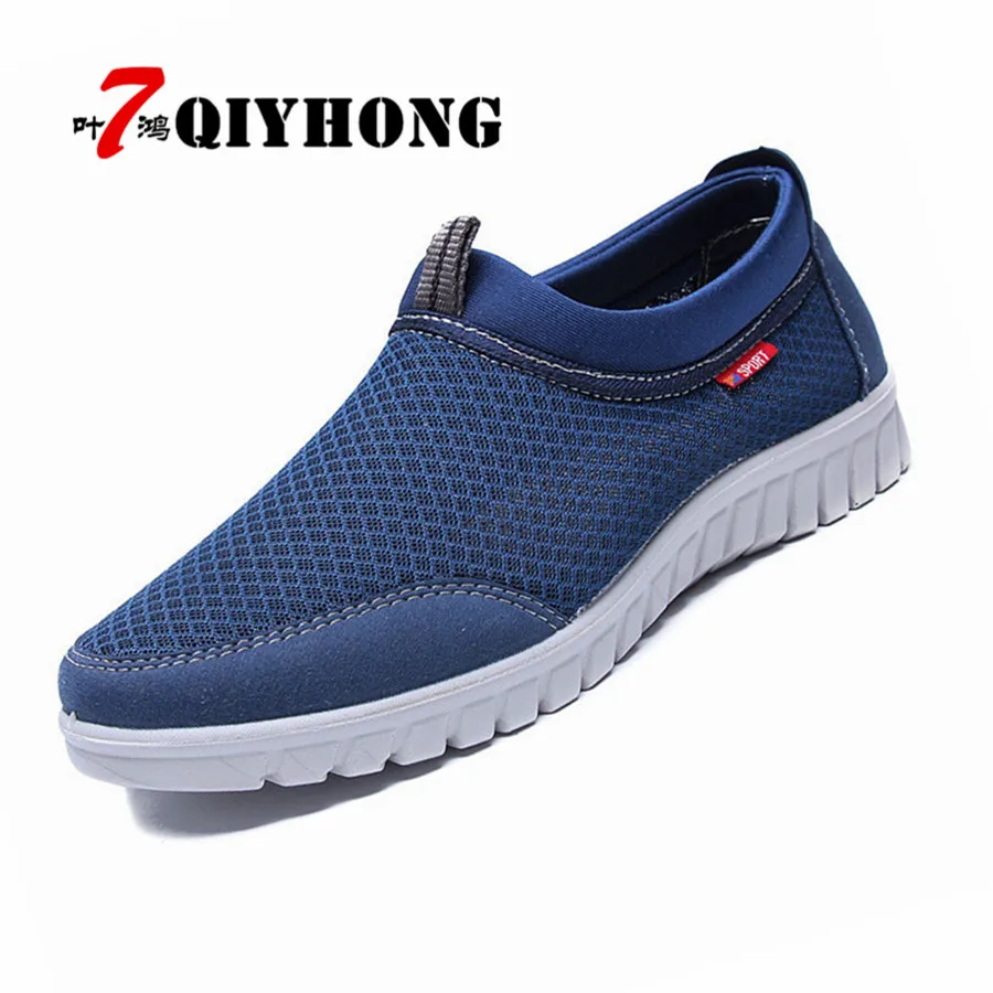 QIYHONG Fashion Summer Shoes Men Casual Air Mesh Shoes Large Sizes 38 ...