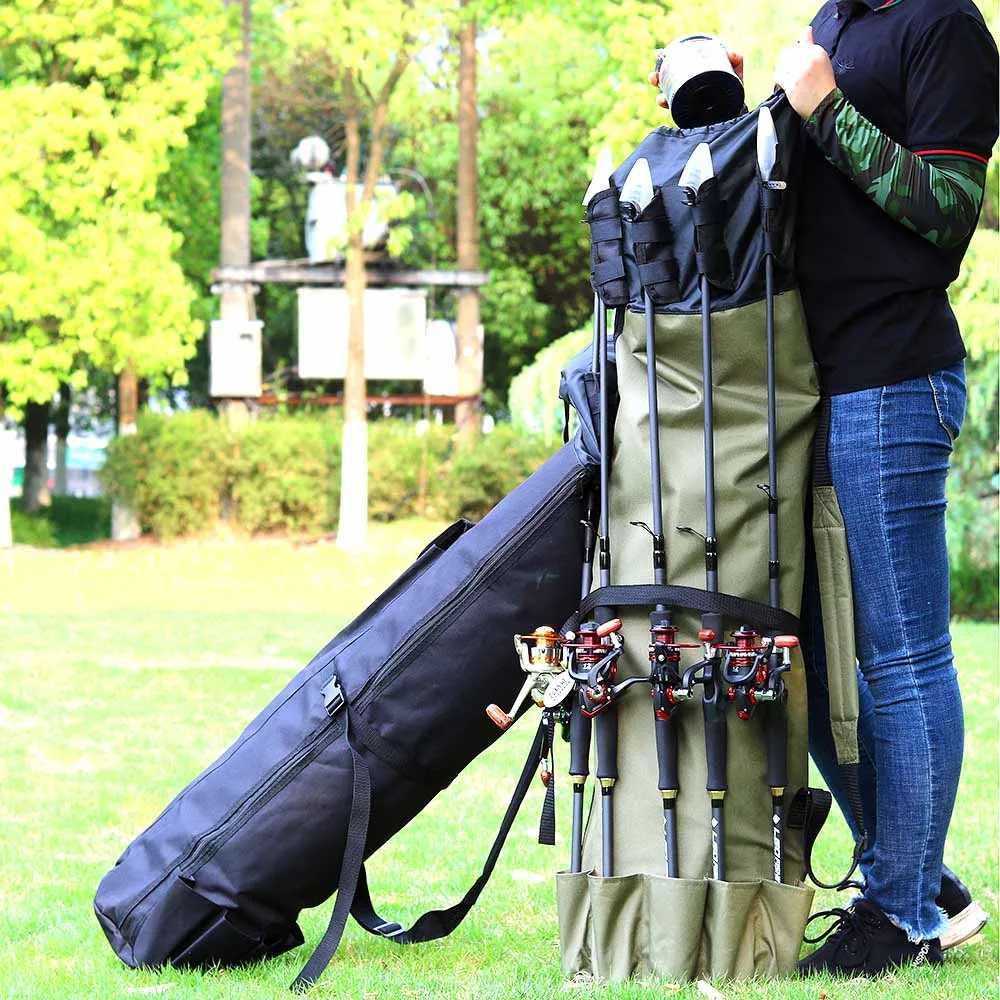 Bolsa de Pesca Mochila para Vara de Pesca Bolsa de Equipamento de Pesca Bolsa de Pescador Multifuncional Dobrável Ferramentas Dor 3 pesca ferramentas saco de pescador