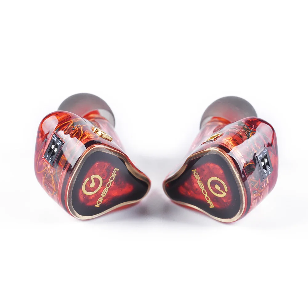 Red with switch AK KINBOOFI MK4 4BA сбалансированные арматурные наушники в ухо HIFI наушники для мониторинга разъем MMCX кабель с Cooper Лицевая панель - Цвет: Red with switch