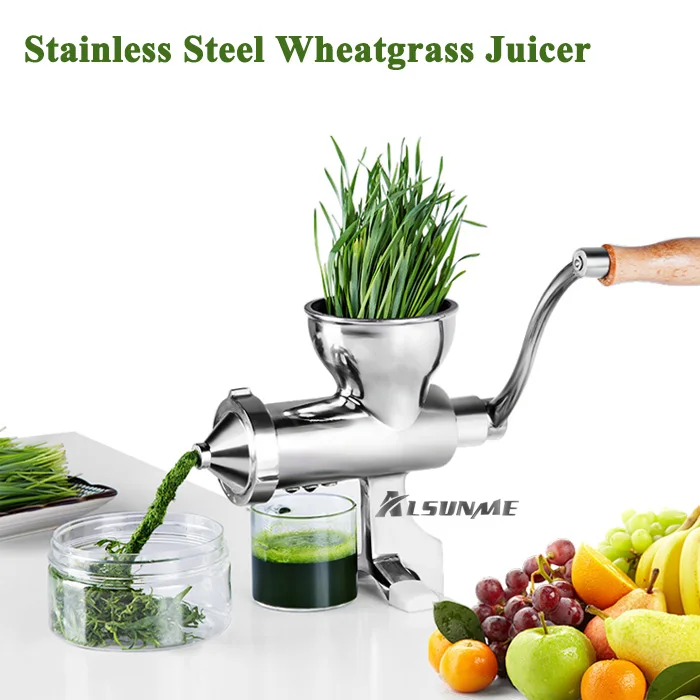 Handy manual HIGH Juice Yield Stainless Steel Manual Wheatgrass Juicer