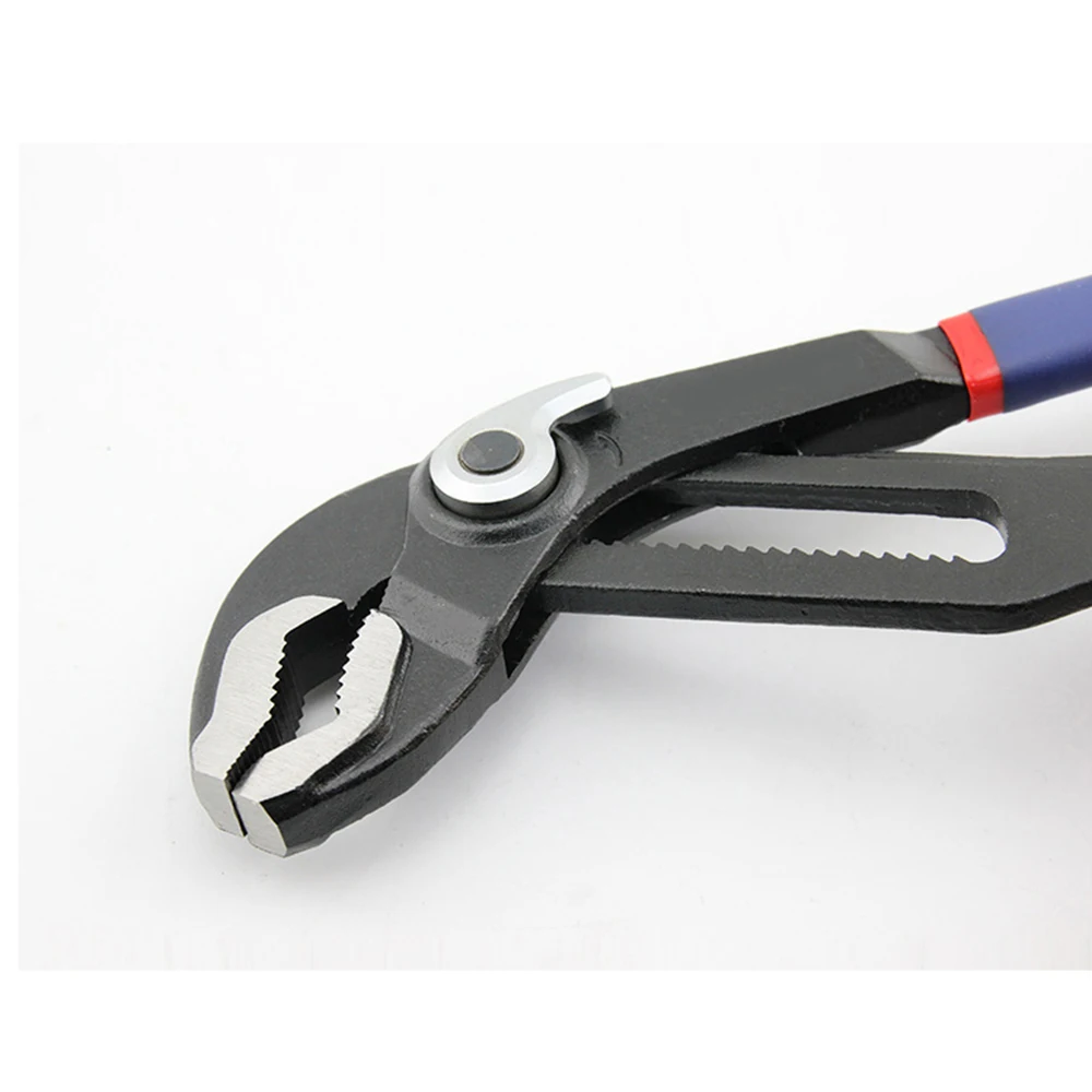 

1pcs 8/10 Inches Water Pump Pliers Quick-Release Plumbing Pliers Straight Jaw Groove Joint