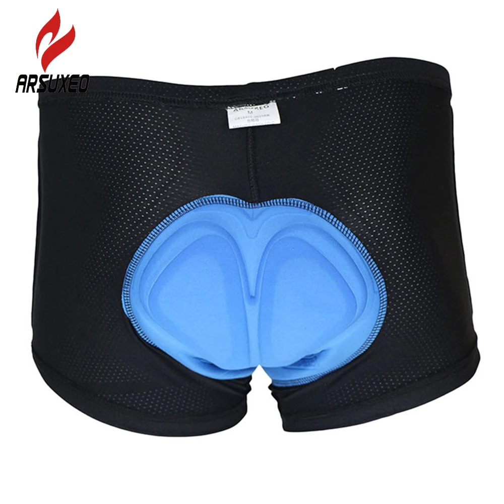 ARSUXEO Unisex Cycling Bike Bicycle Mountain Road Bike Shorts with 3D