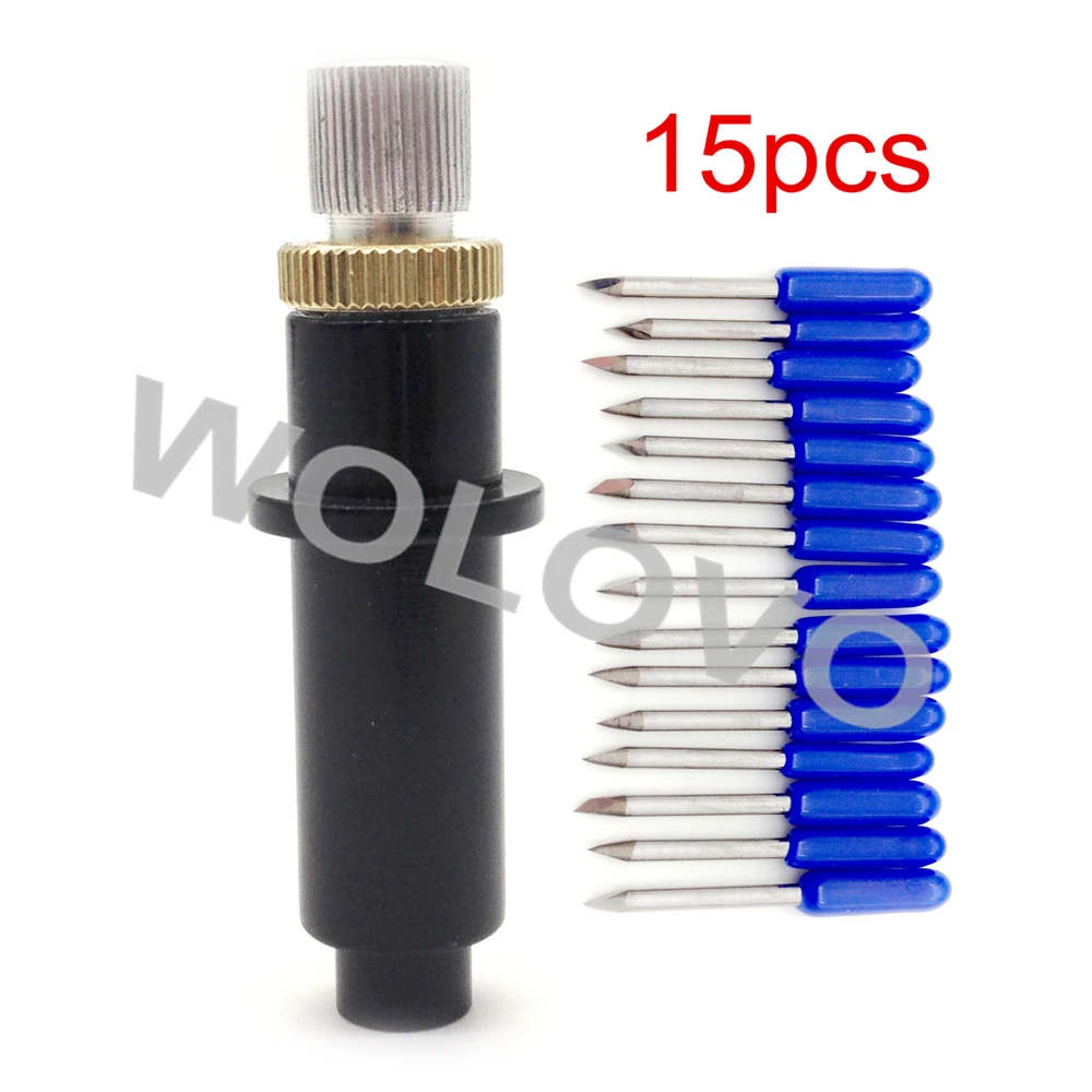 60 degree High Quality vinyl Heat transfer cutter plotter MIMAKI blades 15pcs+ Blade holder Cutter housing | Компьютеры и офис
