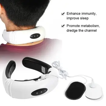 

Electric Pulse Back Neck Massager Cervical Vertebra Meridian Acupuncture Magnetic Therapy Body Muscles Pain Relief Neck Massager