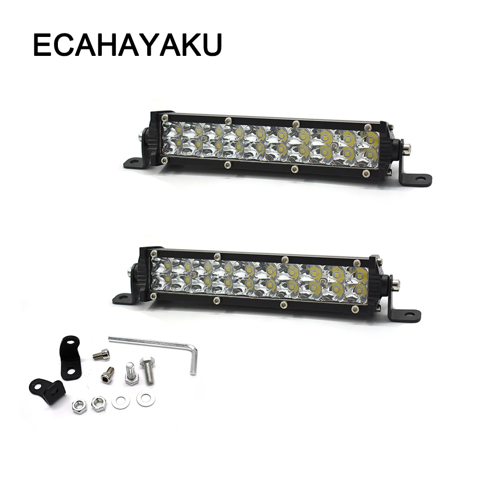 ECAHAYAKU 4 шт. 60 Вт тонкий двухрядный Белый светодиодный рабочий светильник для джипа