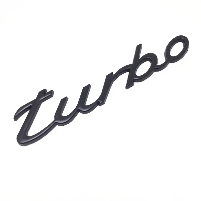 3D хромированная металлическая эмблема Turbo знак, наклейка на автомобиль с турбонаддувом задний багажник Авто наклейки для Porsche Cayenne Macan 718 911 GTS