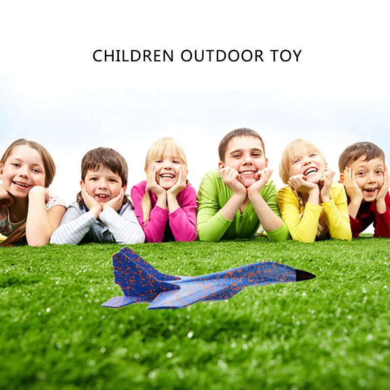 Kid Hand Throw Airplane Toy Large Kid Flying Fighter Model EPP Foam Aircraft Resistant Breakout Outdoor Sport Plane T0710 (5)