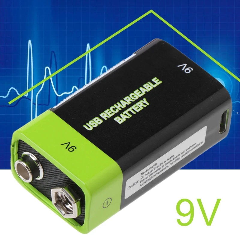 Горячая Распродажа 9V 400mAh USB аккумуляторная батарея 6F22 Lipo для пульта