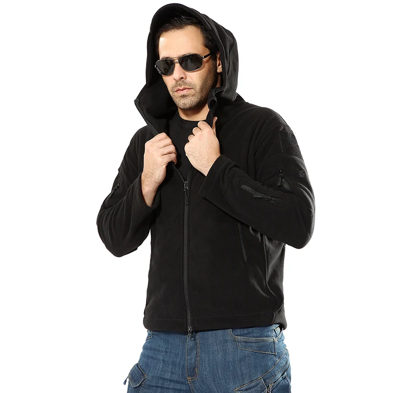  Winter Tactical Jacket Military Uniform Soft Shell Fleece Hoody Jacket Men Thermal Clothing Casual 