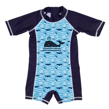 

Kavkas Baby Boy Swimwear One Piece New Arrival 6m,12m,18m Old Sea Theme Short Sleeve Baby Boy Swimsuit Rash Gards Bathing Suits