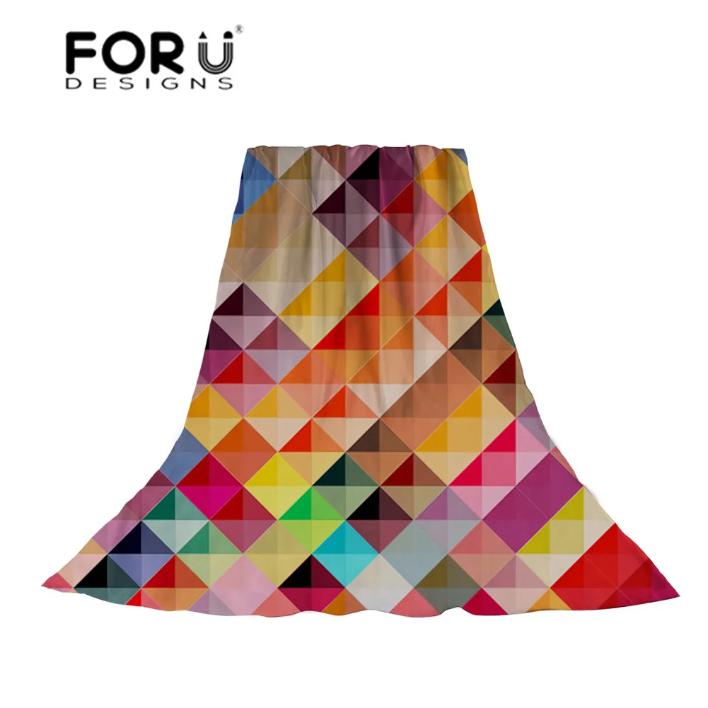 

FORUDESIGNS Abstract Pattern Women's Scarves Ladies Colorful Printing Scarf for Females Light and Thin Hijab Beach Towel Abrigo