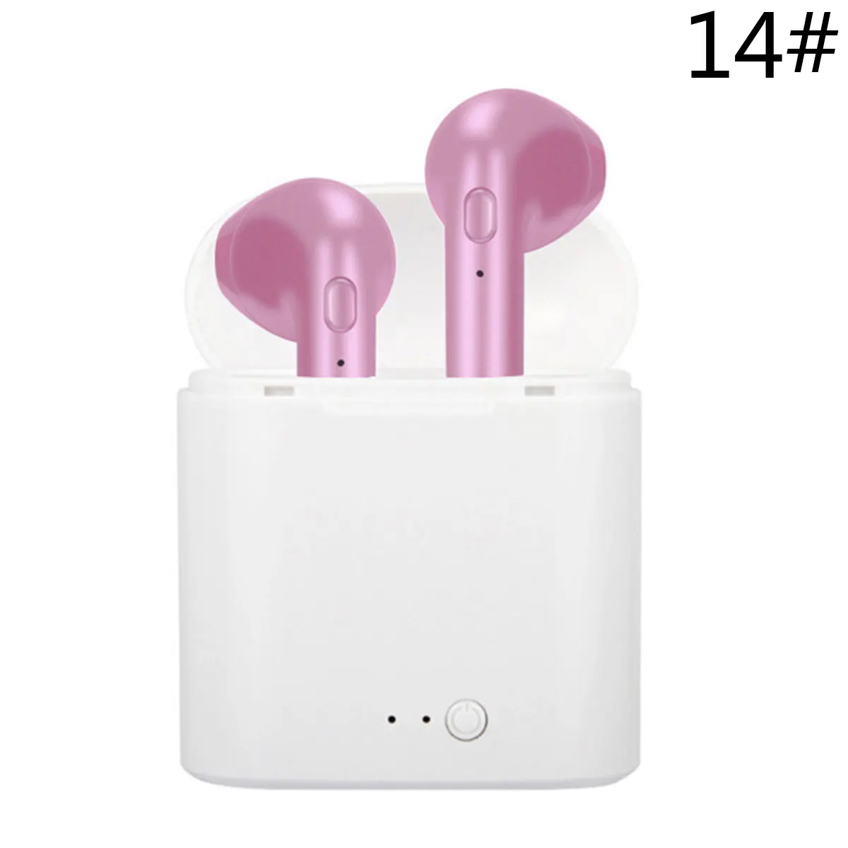 2 pink with box I7s TWS Bluetooth наушники стерео вкладыши Bluetooth гарнитура с зарядным устройством беспроводные гарнитуры для всех смартфонов - Цвет: 2 pink with box