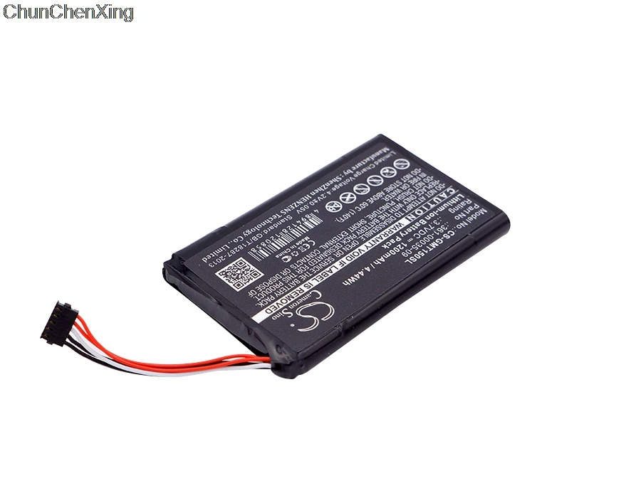 Аккумулятор Cameron Sino 1200mAh 361-00035-09 для Garmin T 5 mini, TT 15 mini