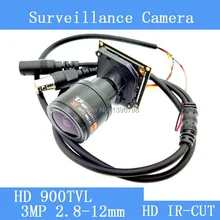 Mini 1.3MP HD Color 900TVL CMOS CCTV Camera Module 3MP 2.8-12mm Lens IR-CUT dual-filter switch surveillance cameras