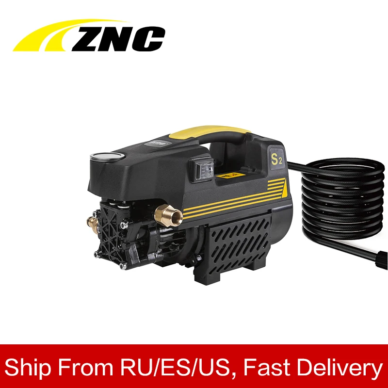 

ZNC High Electric Pressure Car Washer High FLow 7LPM Self Suction Cleaning Machine Dual-use Household Cleaning Machine