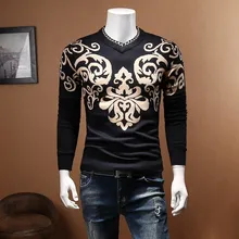 Мужской свитер с принтом пейсли, тонкий, роскошный, мужской свитер, Деловой, Повседневный, осенний, Sueter Hombre Chompas Para Hombre 5xl