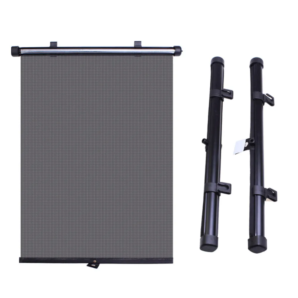 2 шт. Автомобильный Автоматический оконный солнцезащитный блок и ролик жалюзи с 6 присосками автоматический Выдвижной Автомобильный оконный универсальный ролик B