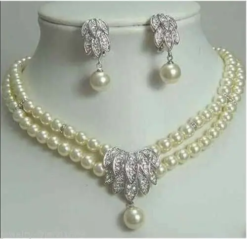 

FREE SHIPPING HOT sell new Style >>>>Jewelery Pearl Necklace Earring SET