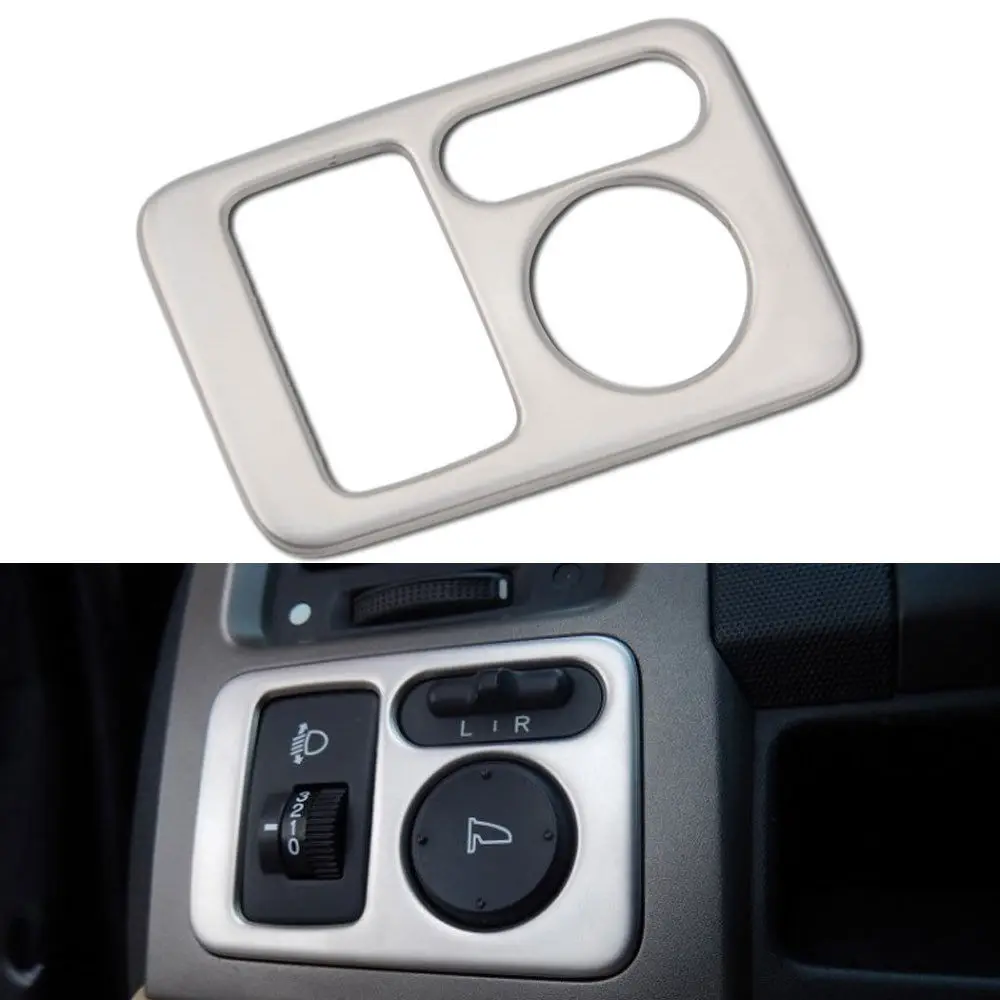 

For Honda CRV CR-V 2007 2008 2009 2010 2011 1PC Car Headlight Lamp Switch Button Cover Interior Trim Decorative Accessories
