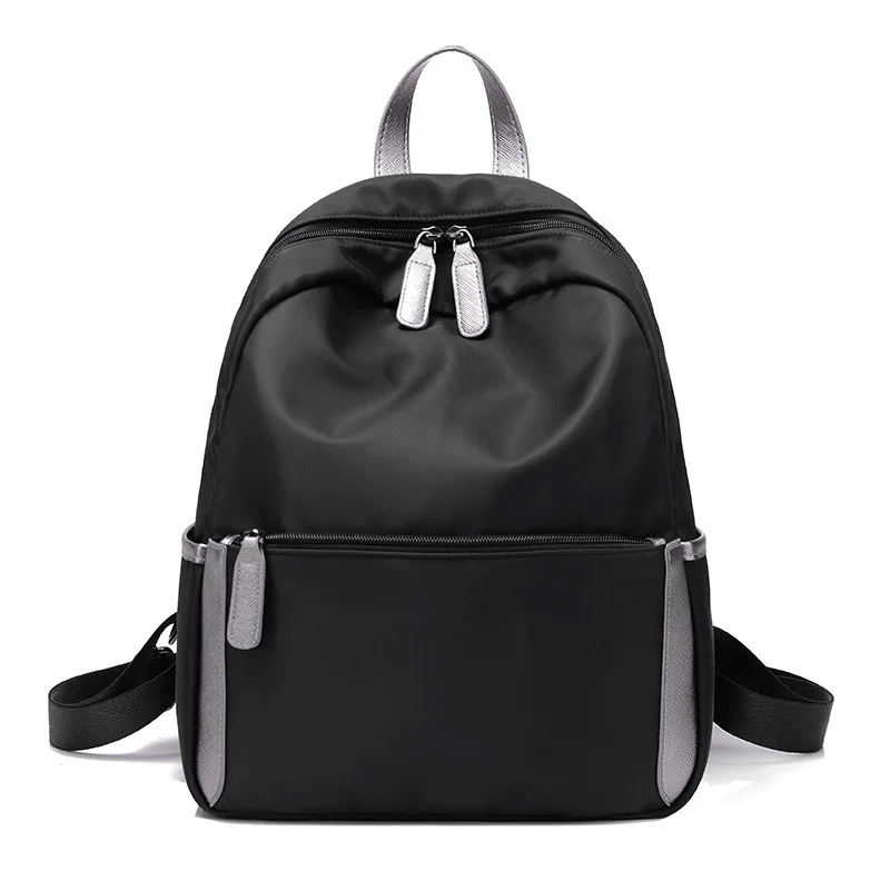 Mochila De Nailon Para Mujer Bolso Grande De Viaje Moda Escolar De Adolescentes