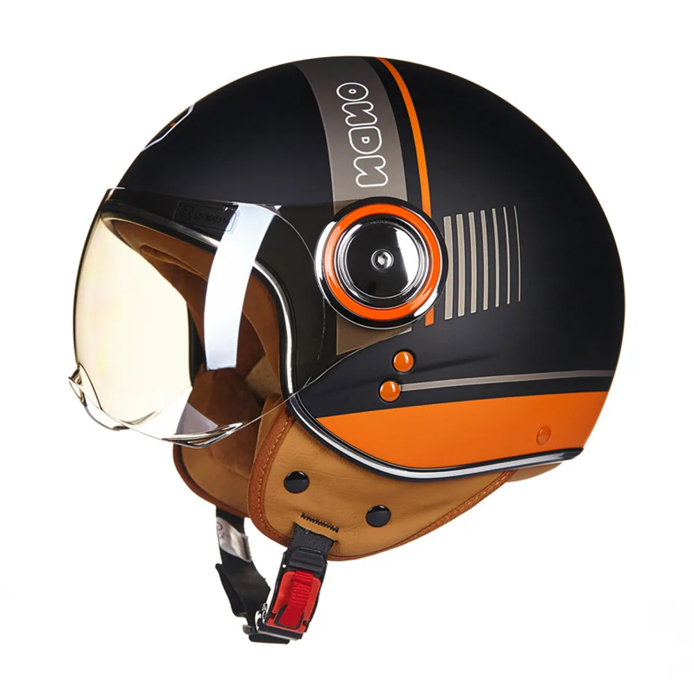 Beon Винтаж moto rcycle шлем 3/4 с открытым лицом скутер ретро Casque Casco мото cicleta Capacete шлемы
