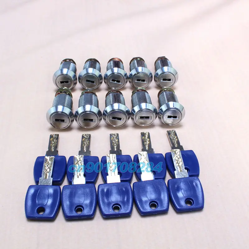 10pcs/lot Arcade Coin door Lock Pinball Machine Double Bitted
