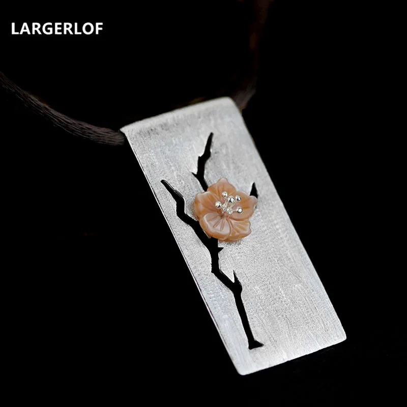

LARGERLOF 925 Silver Pendant Necklace Pendant Fashion 925 Silver jewelry Women Necklaces N049