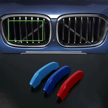 

Car Accessories Exterior ABS Three Color Middle Center Grill Grille Decoration Cover Trim For BMW X3 2018
