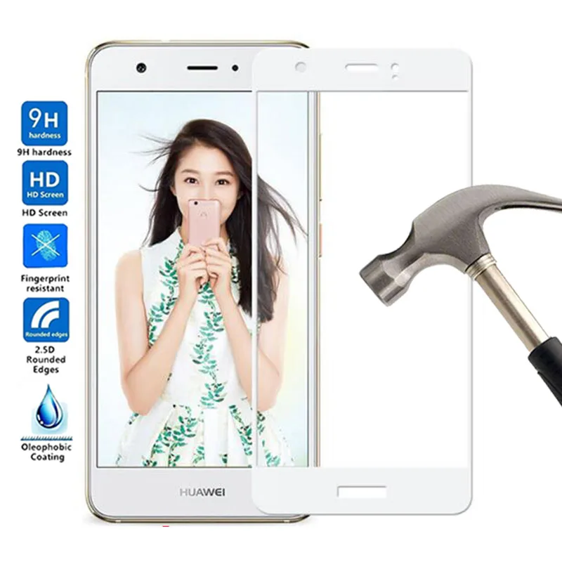 Для huawei Nova plus полное покрытие 9 H Защитная пленка Взрывозащищенный экран