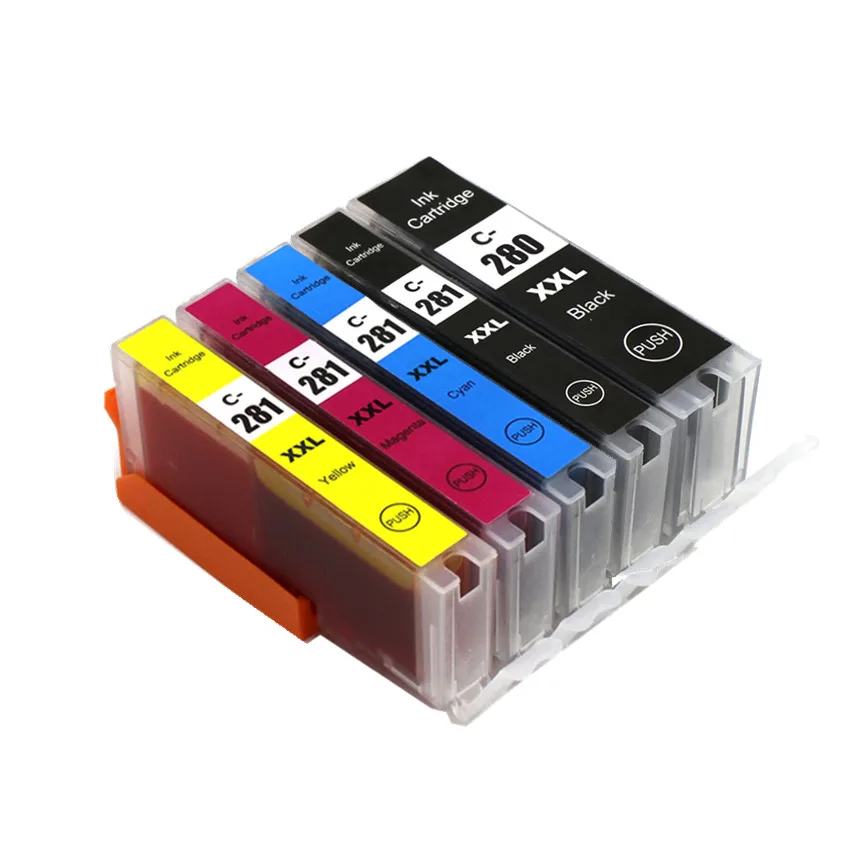10 шт. картриджи для принтера canon PIXMA TR7520 TR8520 TS6120 TS8120 TS9120|Чернильные картриджи| |