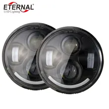 free shipping 2pcs x 40W 5.75 5 3/4 inch LED motorcycle headlight for off road Harley davidson Honda 126cc-250cc YAMAHA SR500 1pcs x chrome led headlight for harley davidson v rod vrod headlight vrsc v rod led headlight motorcycle aluminum headlight