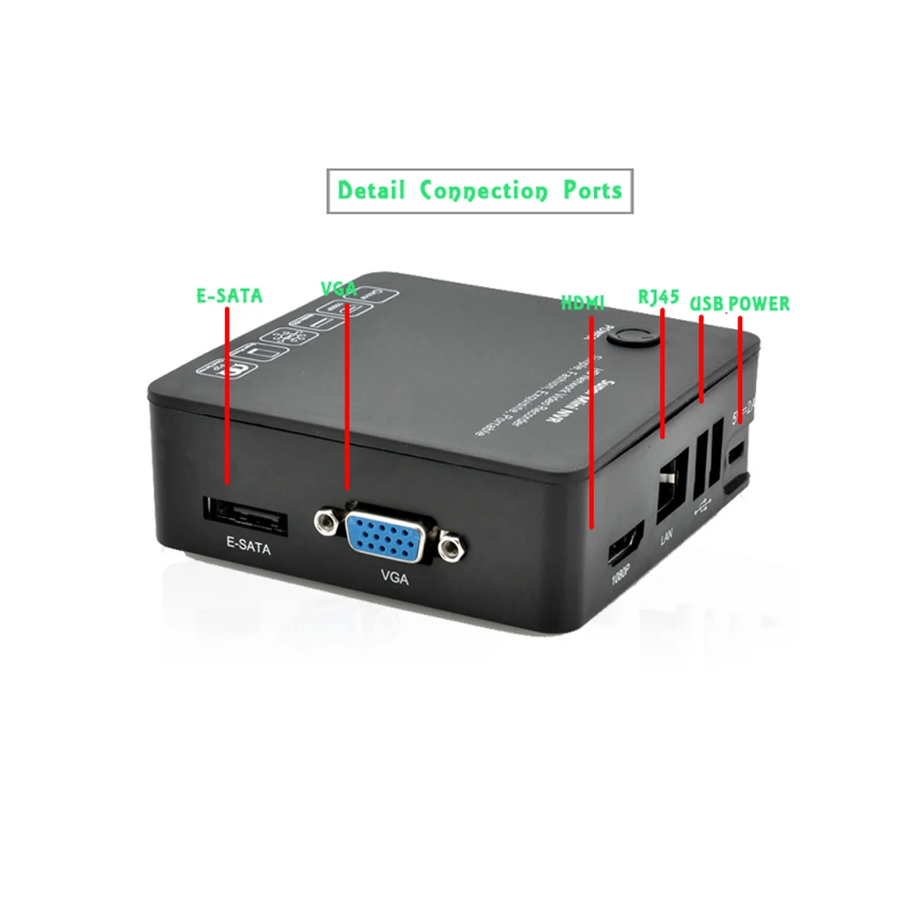 CTVMAN Super Mini NVR 8ch Network Digital Video Recorder For CCTV Onvif IP Camera 720P 1080P Home Surveillance Security IP DVR 04